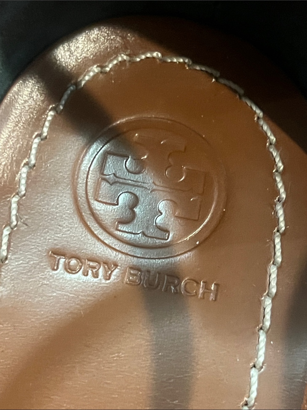 Tory Burch Black Leather sandals 9 1/2 - Picture 2 of 8